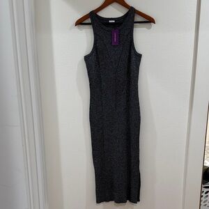 LASCANA Elegant Gray Sleeveless Dress
